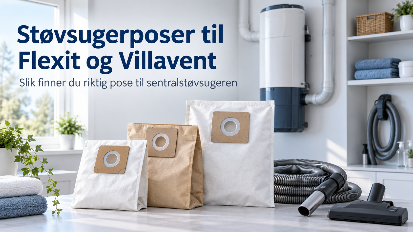 Støvsugerposer til Flexit og Villavent – finn riktig pose